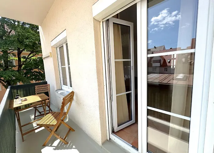 Ma - Sol - Centrum - Private Parking Lägenhet Augsburg